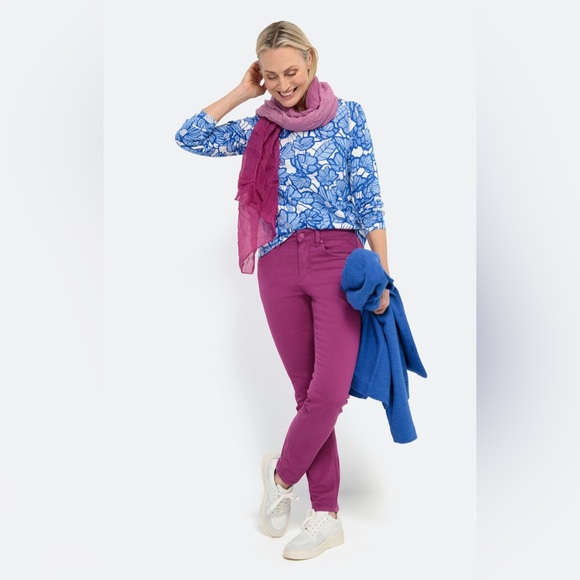 BONITA NWT RARE XXL Floral Fine Knit Pullover Sweater • Germany Exclusive - Picture 10 of 12